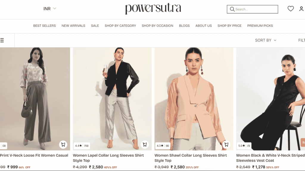formal tops for office wear by Powersutra