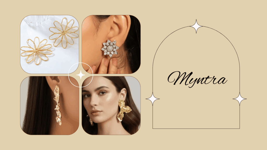 gold statement earrings