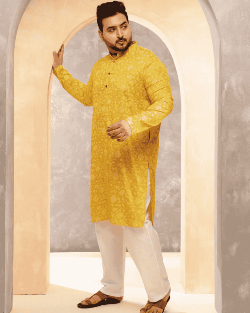 yellow dress for haldi for men