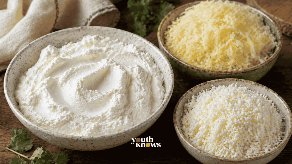 Cheesy Nest Pakoda with Cheese Substitute